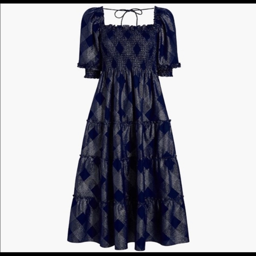 Nesli nap Dress hill house home navy/glitter size small